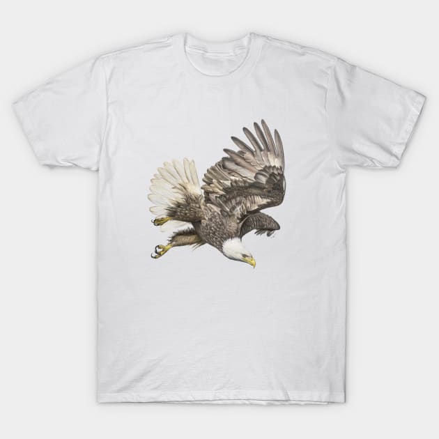 Flying Eagle T-Shirt by Sandra Warmerdam
